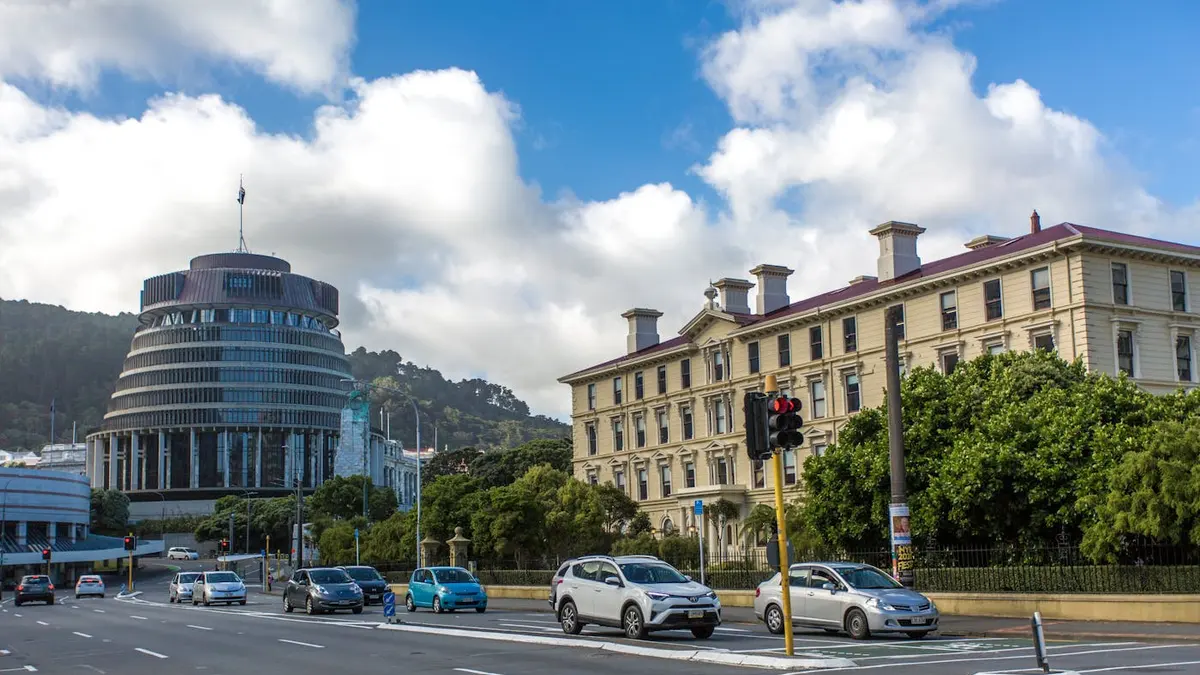 The Beehive, New Zealand's Parliament building in Wellington, where the India-NZ FTA ratification process will take place